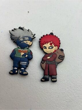Great Eastern Naruto Shippuden Kakashi Gaara Rubber Keychain Lot